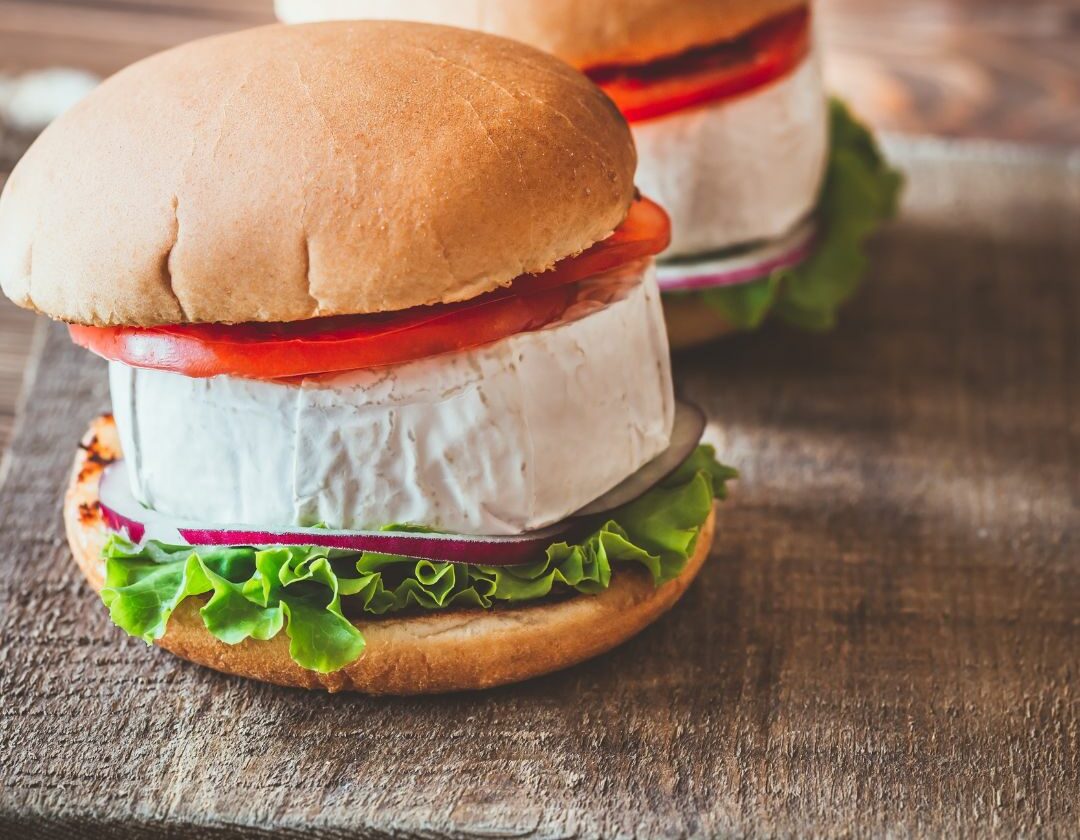 Burger camembert pomme