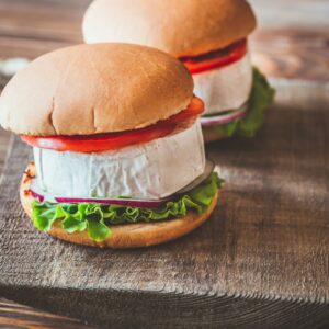 Burger camembert pomme