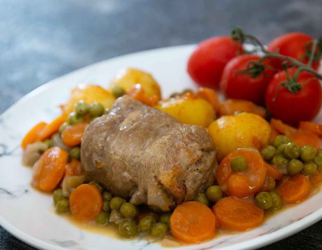 Paupiette veau & petits pois