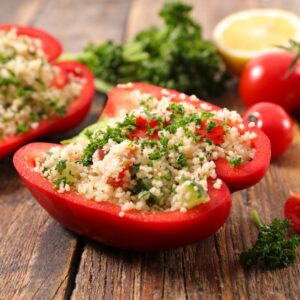 Poivron farci au taboulé